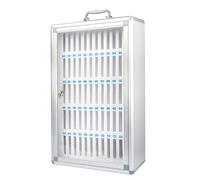 Mobile Phone Storage Cabinet, 12/24/36/48/60 Slots, Aluminum Wall Mount Holder for Schools & Businesses, Durable Phone nizer, Space-Saving Solution for Devices