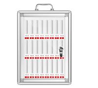 Mobile Phone Storage Cabinet for Offices & Businesses 24-Bit Lockable Transparent Unit Employee Cell Phone Secure Charging Storage Solution