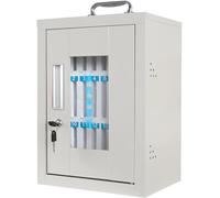 Mobile Phone Storage Cabinet with Lockable Handle Portable Box for Small Items Compact Armoire for Phones Accessories and More - Ideal for Home & Office Use