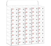 Mobile phone storage locker Transparent Mobile Phone Storage Acrylic Wall-mounted Box Cabinet Equipment security storage locker(50)