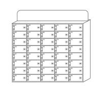 Mobile Phone Storage Locker White Acrylic Mobile Phone Storage Cabinet Thickened Wall-mounted Clean Desktop Cell Phone Storage Box With Lock (Color : White, Size : 40)