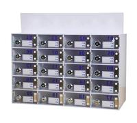 Mobile Phone Storage Locker with Locking Door, Wall Mounted for Secure Device Management in Workplaces and Educational Settings