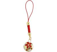 Mobile Phone Straps Keychain Trinkets Good Luck Bell Pendant Novelty Phone Charm Antiquity Style Bag Pendant Phone Lanyard(Red)
