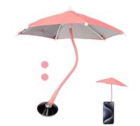 Mobile Phone Sunshade Umbrella for Sun - Magnetic Phone Umbrella | Flexible Phone Holder Umbrella, 360 Degree Adjustable Phone Shade Suitable