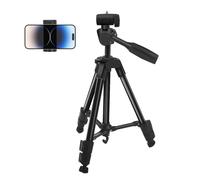 Mobile Phone Tripod, 41.3 Inch Aluminum Alloy Tripod Stand, Mobile Selfie Camera Mount Compatible with All Mobile Phones, iPhone Tripod for the