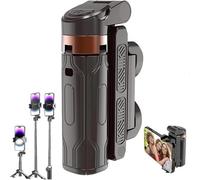 Mobile Phone Tripod, Flexible Camera Tripod 360° Rotation Portable Selfie Stick Mini Cellphone Stand Holder with Wireless Remote for Selfies,Vlogs,Landscape