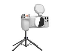 Mobile Phone Tripod - Magnetic Selfie Handle Light, ABS Build 170 Angle, Type C Charging, Remote Control Support | Designed For Live Streaming Vlogging Photography Travel Party Studio Home Outdoor