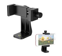 Mobile Phone Tripod Mount Holder Adapter Bracket with 360° Rotation and 180° Tilts, Universal Smartphone Clamp for Ring Light Live Streaming, Compatible with i-Phone, Samsung, and All Smartphones