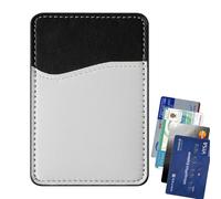 Mobile Phone Wallet - Card Holder on the Back, Mobile Phone Wallet Made of Leather, Sticky Mobile Phone Wallet Card Holder, Non-Slip, with Non-Marking Adhesive, Slim Mobile Phone Wallet for Bills