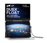 Portable Monitor - Mobile Pixels 15.6" Duex Float Portable Stacked Monitor, Full HD IPS Touchscreen (Built-in Kickstand), USB C/HDMI Laptop Screen Extender, Windows, MacOS, Linux, ChromeOS, Switch