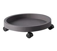 Mobile Plant Tray with Wheels, Round Flower Pot Stand for Indoor Use, Supports 40-75 kg, 38.3 cm Diameter, Easy to Move for Potted Plants