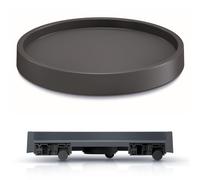 Mobile Planter Saucer Flower Pot with Wheels Round 3 Sizes Portable Plant Cart