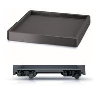 Mobile Planter Saucer Flower Pot with Wheels Square 3 Sizes Portable Plant Cart