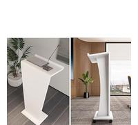Mobile Podium Stand for Churches & Events - Rolling Lectern, Black Reception Desk Pulpit for Office, School, Conference - Durable, Portable & Easy to Move