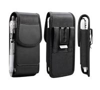 Mobile Pouch Phone Holster for iPhone 14 13 12 11 15 Pro Max XS Max XR 8 7 6 Plus Samsung Google, Cell Phone Belt Pouch Nylon Holster Case Waist Bag with Belt Clip Cover, M