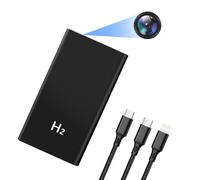 Mobile Power Bank with Camera, HD 1080P Hidden Spy Camera, Mini Invisible Spy Cameras 5000mAh, Micro Surveillance Camera Spy Cam with Night Vision for Home, Office, etc.