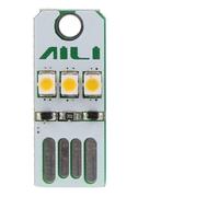 Mobile Power Chip LED Night Light Pocket Card with USB LED Keychain Night Lamp Portable Light can be attached to key chain