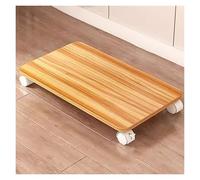 Mobile Printer Stand with Locking Wheels - 1-Tier Under Desk Cart & Shelf for Small Spaces Printer Table for Home Office Easy-Move Machine Cart