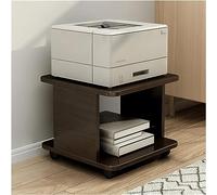 Mobile Printer Stand Wooden Printer Shelf Desktop Printer Cart Office Printer Support Rolling Printer Cart Copiers & Fax Holders Home Office Furniture