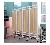 Mobile Privacy Screen Room Divider 3/4/5/6 Panel Rolling Partition SpaceSaving Room Dividers for Clinics & Exam Rooms Versatile Folding Privacy Solution