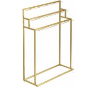 Mobile Rack with Wheels - Commercial Organizer for Retail Storage, Portable Display Adjustable, Easy to Move, Industrial Shelving for Warehouse