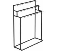 Mobile Rack with Wheels - Commercial Organizer for Retail Storage, Portable Display Adjustable, Easy to Move, Industrial Shelving for Warehouse
