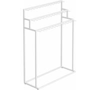 Mobile Rack with Wheels - Commercial Organizer for Retail Storage, Portable Display Adjustable, Easy to Move, Industrial Shelving for Warehouse