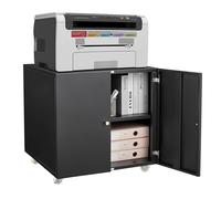 Mobile Rolling Filing Cabinet with Adjustable Shelf - 2-Drawer Office Organizer on Wheels for Home and Small Spaces