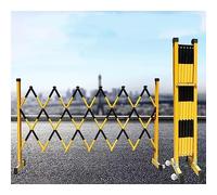 Mobile Safety Barrier Gate,retractable safety fence,Security Barrier,Industrial Expandable Metal Barricade with Casters - Mobile Retractable Traffic Barrier Gate, Folding Portable Scissor Ga
