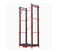 Mobile Scaffolding Platform - Electric Elevator with Locking Caster Wheels, Multi-functional Lifting Platform for Warehouse and Construction, Max Load 300KG