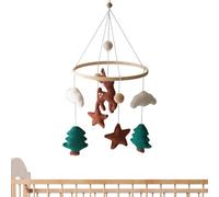 Mobile Sensory Toys Handmade Soft Stroller Accessories | Nursery Bassinet Deer Animals Mobile Toys for Gender Reveal Nursery Shower Bedroom Birthday Home Playtime Naptime Bedtime