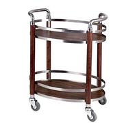 Mobile Serving Cart with 3 Tiers for Tea Wine & Desserts - Multifunctional Rolling Utility Cart Ideal for Hotels & Events Kitchen & Home Use