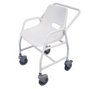 Mobile Shower Chair with Casters - 2 Brake Design 860 - 920mm Adjustable Height Loops Multi One Size