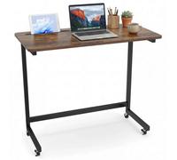 Mobile Side Table Rolling Laptop Desk Cart With Tablet Slot