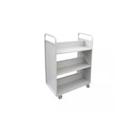 Mobile Silent BK Desk Cart - Versatile Rolling Utility Cart for Libraries Archives & Offices - & Stylish Storage Solution for Easy nization