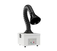 Mobile Small Fume Extractor for Soldering Smoke Purification and Laser Marking Purification, Round Hood