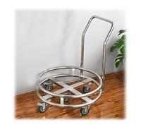 Mobile Stainless Steel Pot Rack Cart for Restaurants & CanteensInsulated Stand for Soup Pots & Milk Buckets HeavyDuty Kitchen Storage Solution