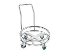 Mobile Stainless Steel Pot Rack CartInsulated Stand for Soup Pots & Milk BucketsRestaurant & Canteen Essential HeavyDuty Kitchen Storage Solution