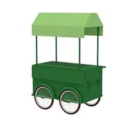 Mobile Stall Carts,market Display Carts With Awnings,wheeled Work Carts,suitable For Street Vendors,farmers' Markets,craft Fairs,mobile Food Carts On The Beach(Green,160cm/63in)