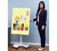 Mobile Standing Dry Erase Board with Stand for Office, Classroom, and Home Use