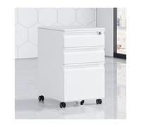 Mobile Steel Filing Cabinet with 3 Lockable Drawers Compact UnderDesk Storage for Office FloortoCeiling Design Efficient Workspace Organization Durable File Organizer