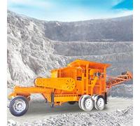 Mobile Stone Crusher for Heavy Construction - Portable Jaw Crushing Unit for Granite & Hard Rock | Demolition Waste Recycling Crusher Machine