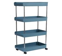Mobile Storage Cart with Wheels for Kitchen, Bedroom, and Bathroom Organization
