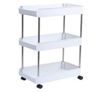 Mobile Storage Cart with Wheels for Kitchen, Bedroom, and Bathroom Organization