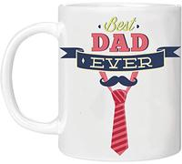 MOBILE STUFF Best Dad Ever Mug Gift - Father's Day 11oz Tea Gifts for Dad, Birthday Dads, Daddy from Son and Daughter. New Dads (Best Ever)