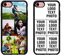 Mobile Stuff Personalised Phone Case for iPhone 7/8 / SE 2020, Shockproof TPU Bumper back Custom Cover Collage Your Own Photo 2020/7 8, Personalize with Five Image Layout A