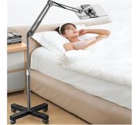 Mobile Tablet Floor Stand Tablet Holder,360 Degree Adjustable Book Stand,Heavy Duty Floor Multi-Function Bookstand,for Reading Books,Laptop,Textbook,Recipe,Music Piano(Without Tray