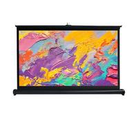 Mobile Tabletop Projection Screen, Manual Portable Projector Movie Screen, Retractable Video Screen Suitable for HDTV/Sports/Movies/Presentations, 4:3/16:9 Floor-Standing Projection Screen(4