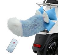 Mobile Tail - Self-Adhesive Mobile Decoration with Wireless Remote Control, Electric Car Tail with Remote Control | for Motorhome, Car, Car, Motorcycle, Bumper and Boot