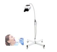 Mobile Teeth Whitening Machine, 3-Color Light Modes, 300W with 8pcs LED Lights, 0-30Timer, Dual Light Intensity, Adjustable Gooseneck & Telescopic Stand, Suitable for Hospital, Home